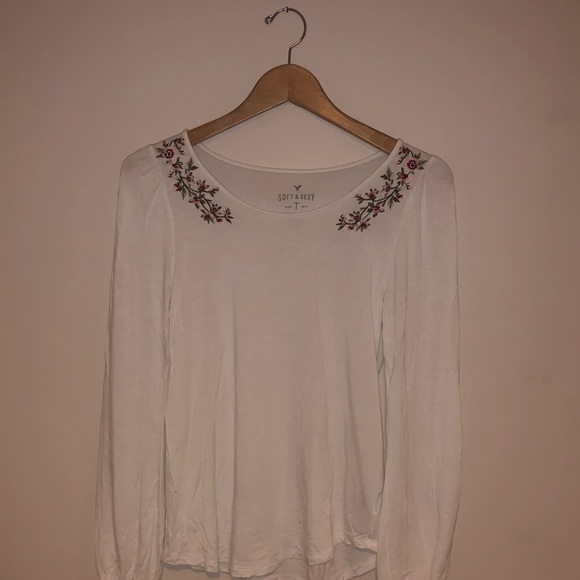 Floral Embroidered Top | Size S
